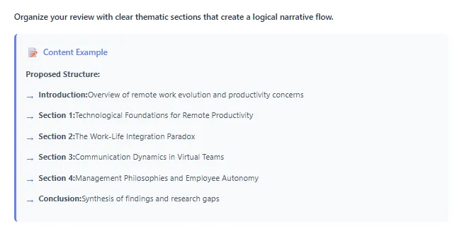 Step 4 in writing thematic literature review