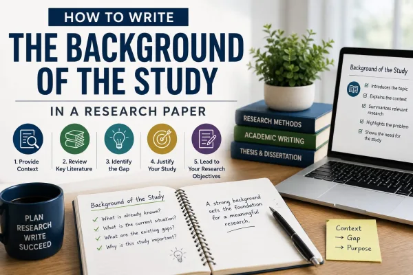 How to Write the Background of the Study in a Research Paper