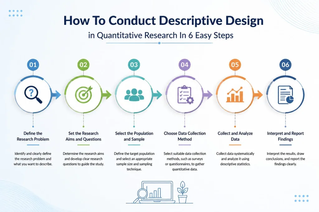 How To Conduct Descriptive Design in Quantitative Research In 6 Easy Steps