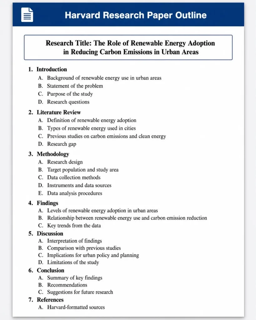 Harvard Research Paper Outline