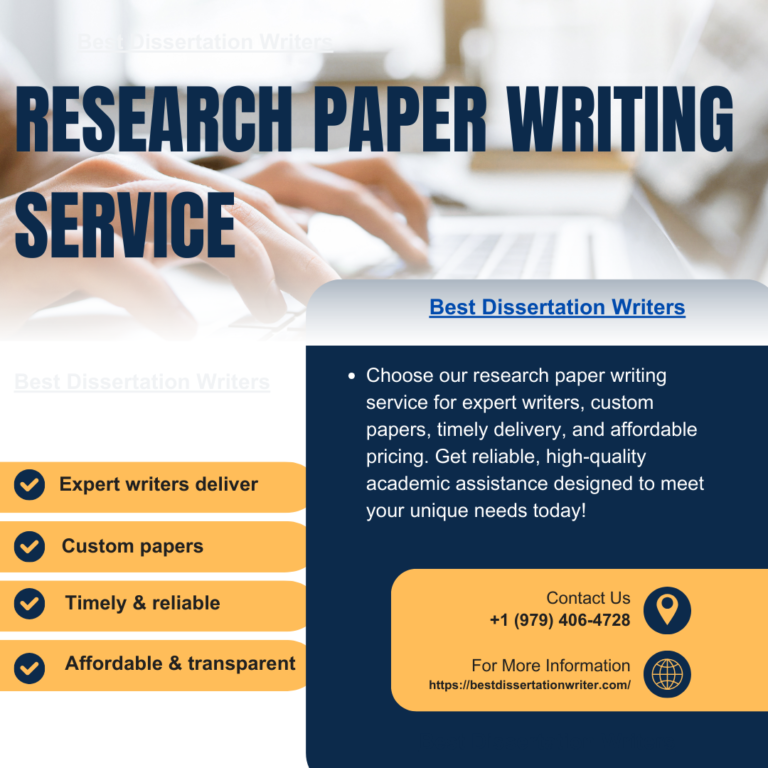 Research paper writing service from Best Dissertation Writers