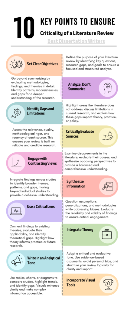 10 Key Points to Ensure Criticality of a Literature Review
