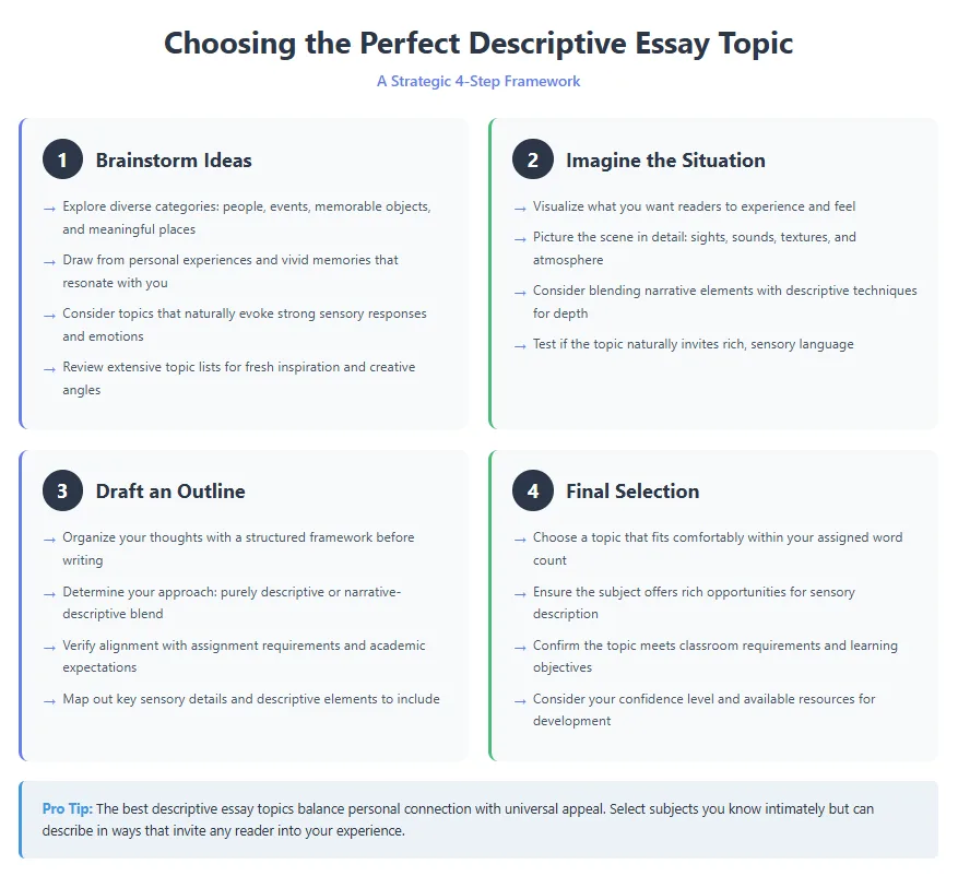 How to Choose Best Descriptive Essay Topics