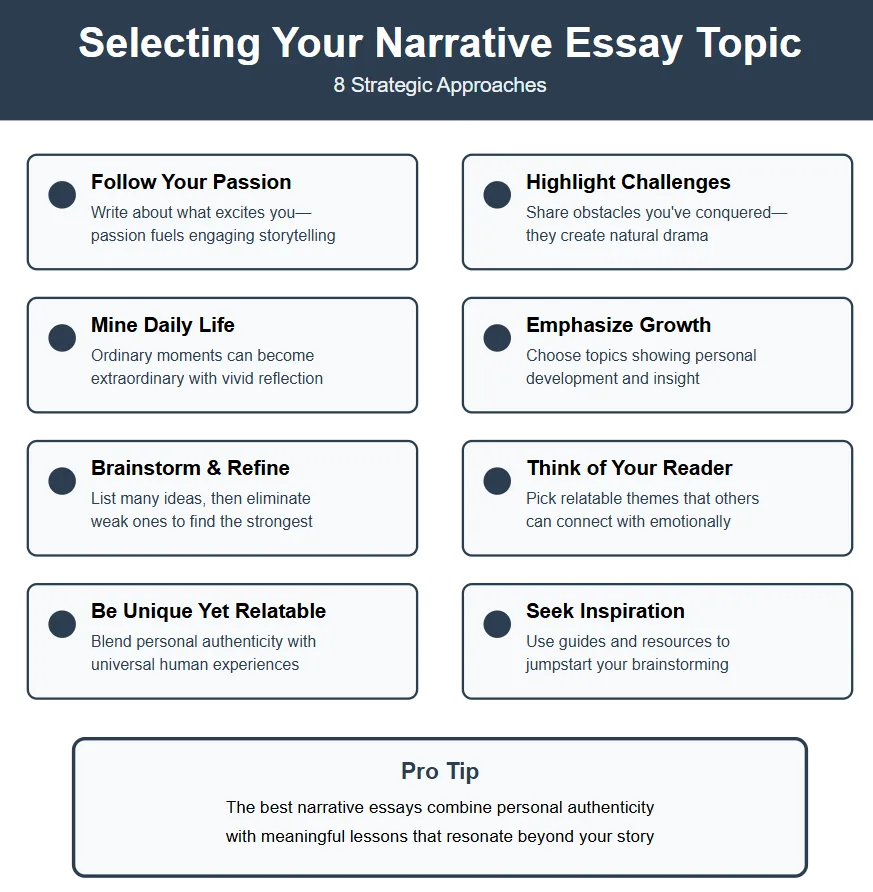 How to Create Narrative Essay Topics