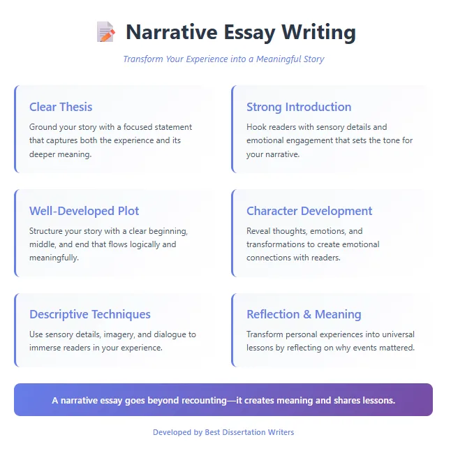 Key Elements of Narrative Essay Examples
