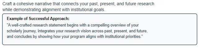 How to write a research statement step 4