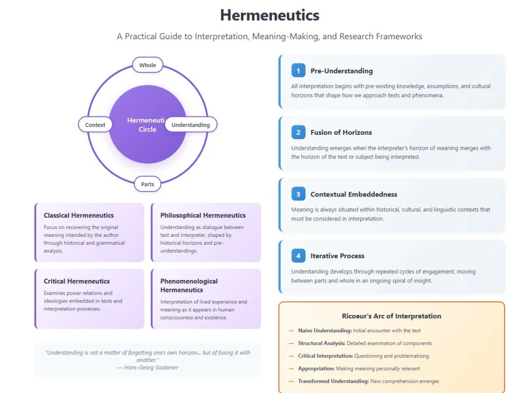 concepts of hermeneutics as a worldview theory