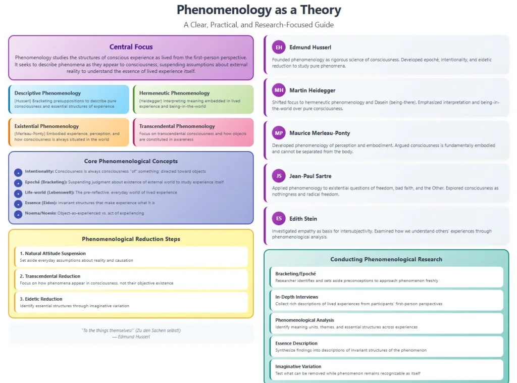 Phenomenology as a Theory
