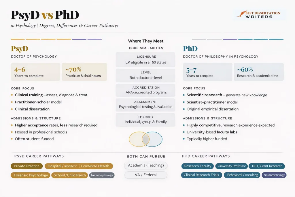 PsyD vs PhD Compared