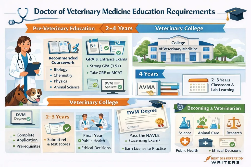 Doctor of veterinary medicine education requirements
