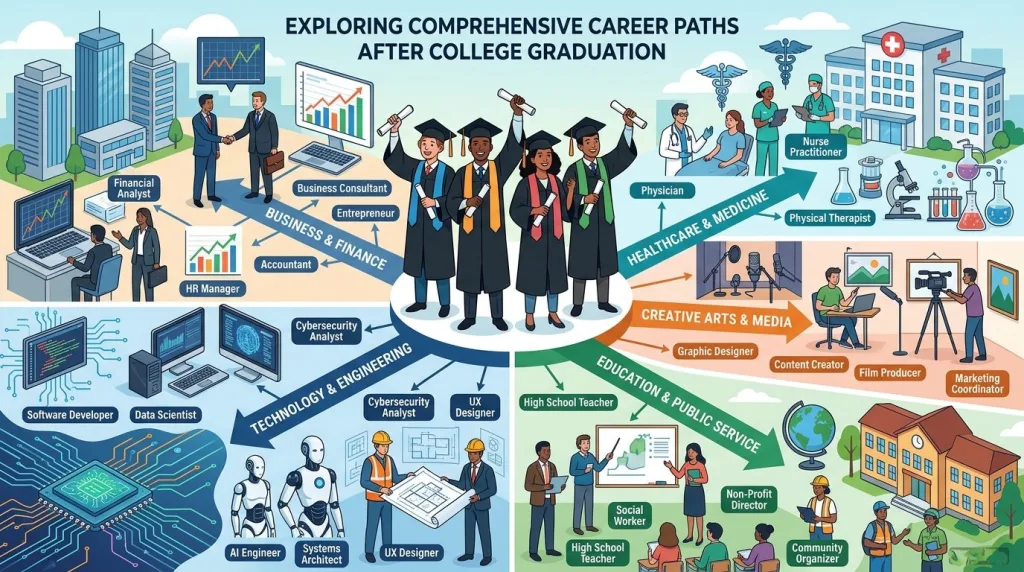 Career Paths After College with Job Options