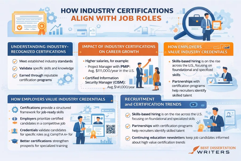 How industry certifications align with job roles