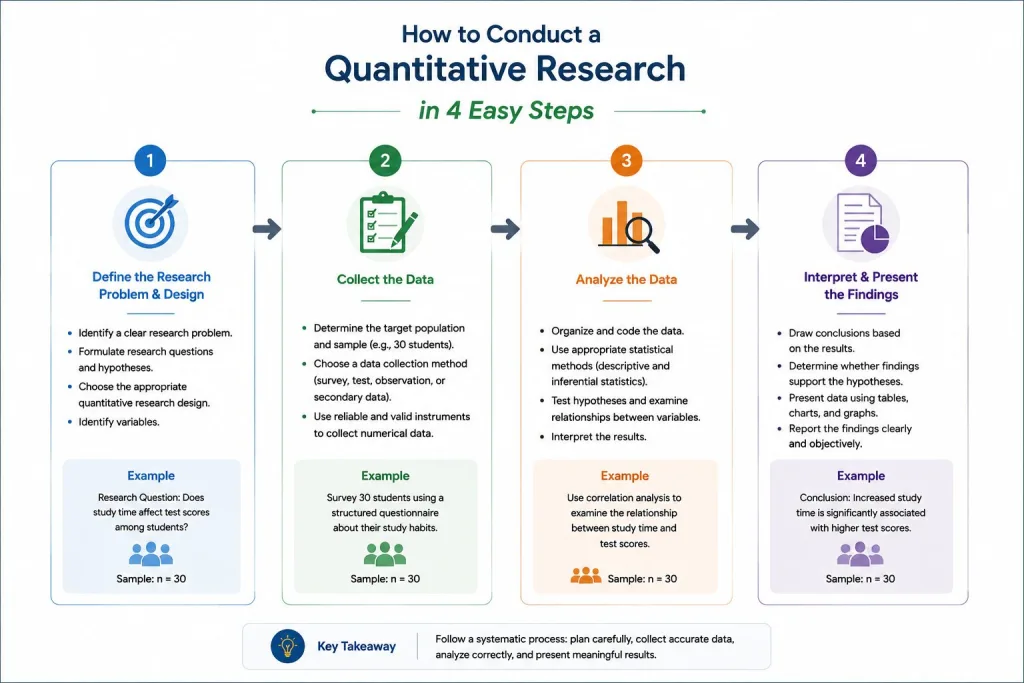 How to Conduct a Quantitative Research in 4 Easy Steps