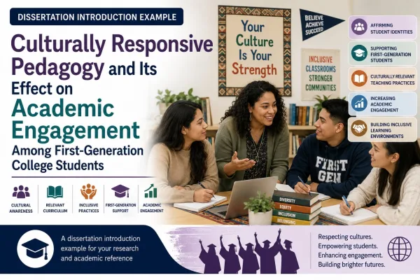 Culturally Responsive Pedagogy and Its Effect on Academic Engagement Among First Generation College Students