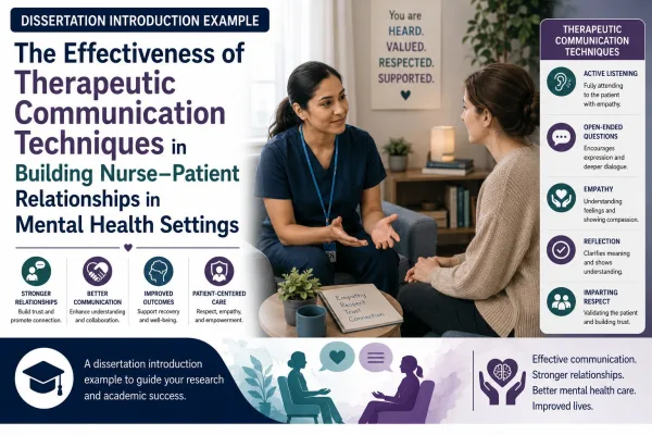 The Effectiveness of Therapeutic Communication Techniques in Building Nurse–Patient Relationships in Mental Health Settings